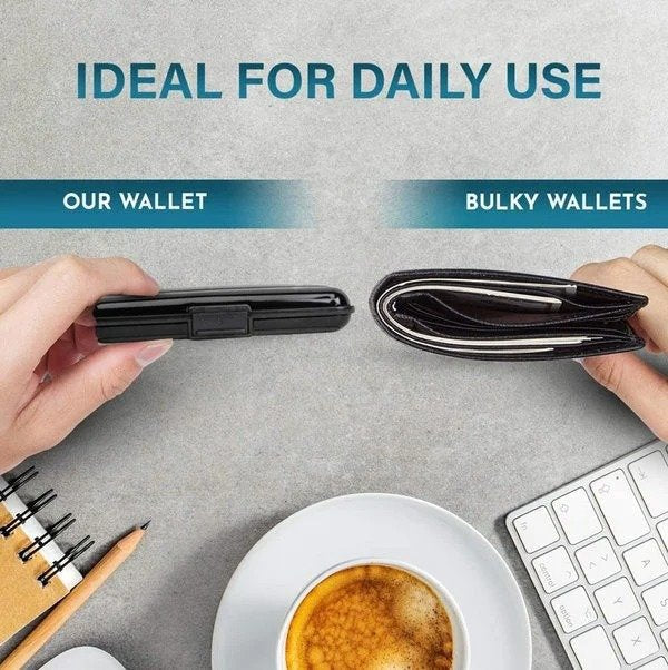 (đ„Summer Hot Saleđ„ - 49% off) Stainless Steel Wallet Clip Pro RFID Security Technology Anti-Theft