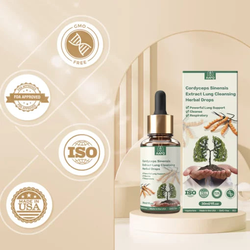 AAFQ™ Cordyceps sinensis Extract – Lung Cleansing Drops – Clean and Breathe