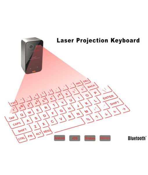 Portable wireless laser keyboard