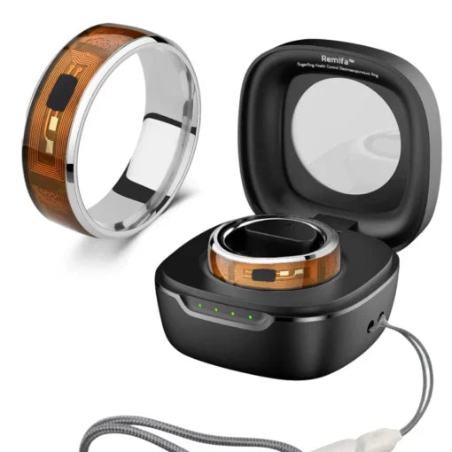Remifa™ SugarRing electroacupuncture ring for health monitoring